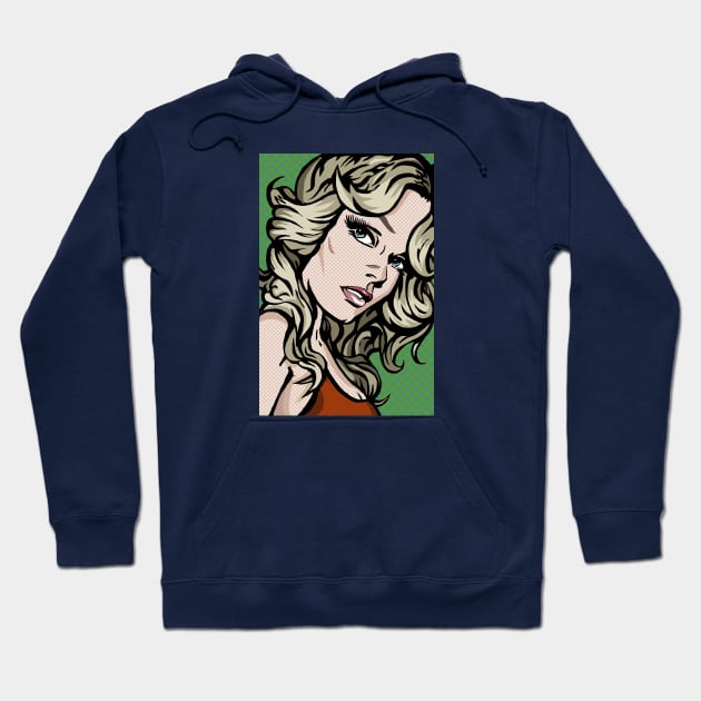 Farrah Fawcett Lichtenstein Hoodie by FanboyMuseum